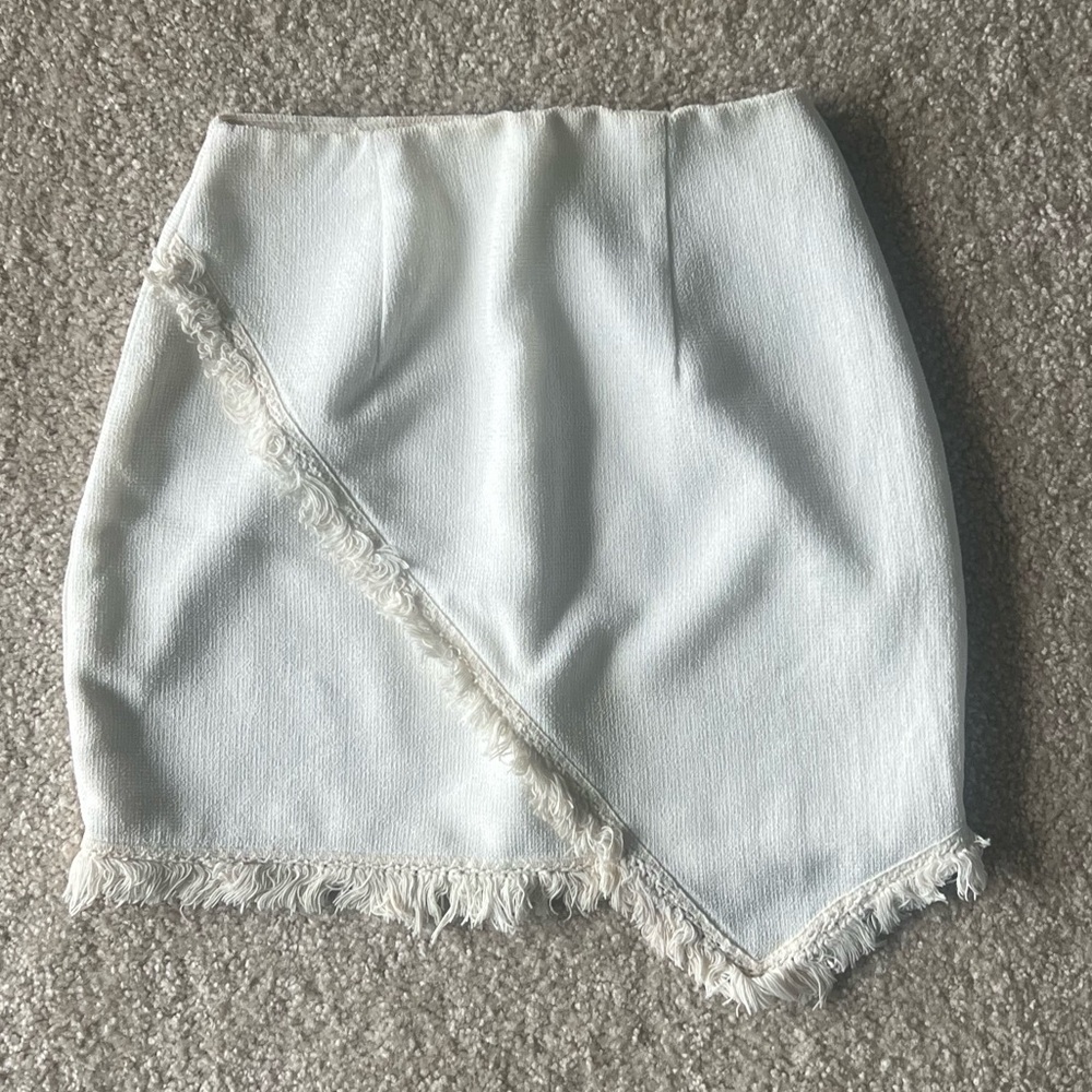 Savana Frayed Hem Skirt | superdown